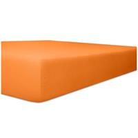 WäSCHEFABRIK KNEER E.K. Kneer Flausch-Frottee Spannbetttuch für Matratzen bis 22 cm Höhe Qualität 10 Farbe orange