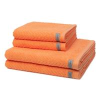 Ross 2 X Handtuch 2 X Duschtuch - im Set Smart Handtücher orange