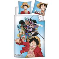 SimbaShop One Piece Dekbedovertrek Luffy - Eenpersoons - 140 X 200 Cm - Polyester