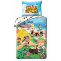 SimbaShop Animal Crossing Dekbedovertrek Happy Home - Eenpersoons - 140 X 200 Cm - Katoen