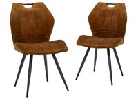 Mobistoxx Set van 2 stoelen IMPERIO cognac