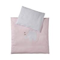 Bornino Jersey-Bettwäsche Elefant 35x40 / 80x80 cm rosa Gr. one size