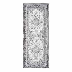 4Home Orient Teppich im Vintage Look Schwarz Weiß