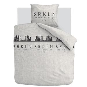 Cotton Rich Collection Dekbedovertrek - Brooklyn - 140x200/220 - 1 Kussensloop van 60x70 cm - Grijs