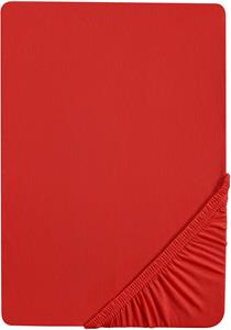 Biberna Fijn jersey hoeslaken (, 90-100 x 200 cm, Rood)