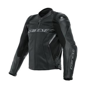 Dainese Racing 4 Leather Jacket S/T Black Black Größe