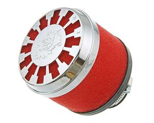 Malossi Luchtfilter  Red Filter E13 32 / 38mm recht rood-Chrom
