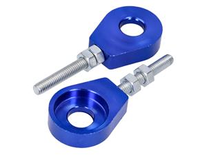 101 Octane Radspanner / Kettenspanner Set Aluminium blauw geanodiseerd 12mm