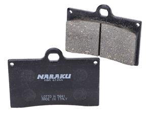 Naraku Remblokken  organisch voor Aprilia RS 50 14-16, RS4 125, Cagiva Mito 125, Derbi GPR 50 2T Euro2 / 125 4T Euro3