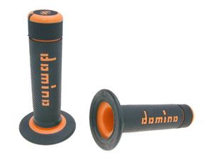 Domino Handvaten set  A020 Off-Road Halbwaffel zwart / orange