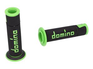 Domino Handvaten set  A450 On-Road Racing zwart / Groen met Open einde