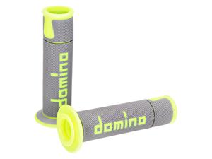 Domino Handvaten set  A450 On-Road Racing Grijs / geel met Open einde