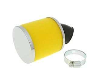 Vparts Luchtfilter Big Foam 28-35mm haaks geel