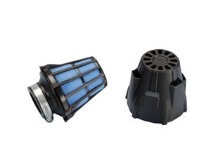 Polini Luchtfilter  Blue Air Box 32mm recht Zwart-blauw