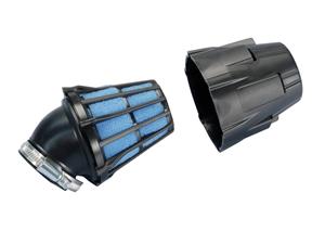 Polini Luchtfilter  Blue Air Box 37mm 30° Zwart-blauw