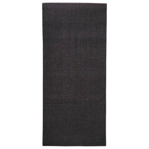 vidaXL Teppich Natur Sisal 66x150 cm Schwarz 