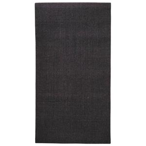 vidaXL Teppich Natur Sisal 80x150 cm Schwarz 