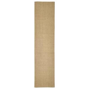 vidaXL Vloerkleed 80x350 cm natuurlijk sisal