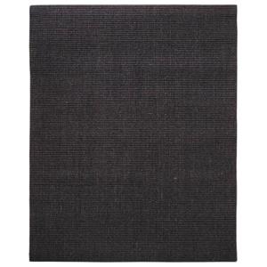 vidaXL Teppich Natur Sisal 80x100 cm Schwarz 