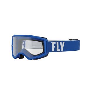 FLY Racing Focus Goggle Blue White Clear