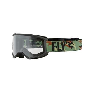 FLY Racing Focus Goggle Green Camo Black Clear