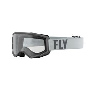 FLY Racing Focus Goggle Grey Dark Grey Clear