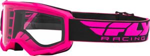 FLY Racing Focus Goggle Pink Black Clear