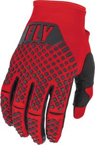 FLY Racing Kinetic Rot Schwarz Handschuhe Größe