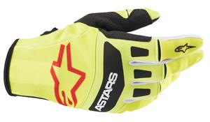 Alpinestars Techstar Gloves Yellow Fluo Black