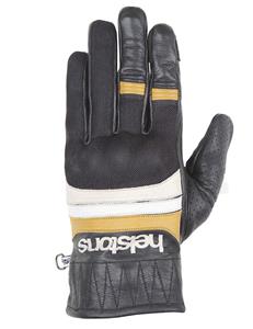 Helstons Bull Air Ete Leather Mesh Black Beige White Yellow Gloves