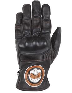 Helstons Piste Summer Leather Brown Black Gloves