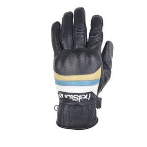 Helstons Mora Air Summer Leather Blue Beige White Gloves