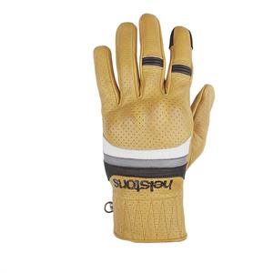 Helstons Mora Air Summer Leather Gold White Grey Black Gloves