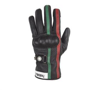 Helstons Eagle Air Summer Leather Black Green Red Gloves