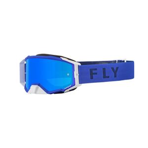 FLY Racing Zone Pro Goggle Blue W Sky Blue Mirror Smoke
