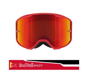 Spect Red Bull Strive Mx Goggles Single Lens Red Black