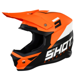 SHOT Furious Chase Black Neon Orange Matt Offroad Helmet
