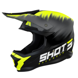 SHOT Furious Versus Neon Yellow Matt Offroad Helmet