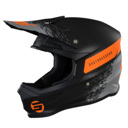 SHOT Furious Roll Black Orange Mat Offroad Helmet