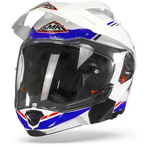 SMK Hybrid Evo Tide White Blue Multi Helmet