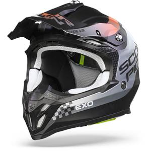 Scorpion VX-16 Air Soul Matt Black-Orange Offroad Helmet