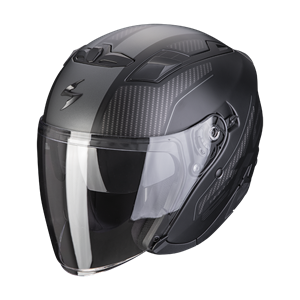 Scorpion EXO-230 Condor Matt Black-Silver Jet Helmet
