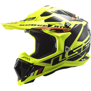 LS2 MX700 Subverter Stomp H-V Yellow Black Offroad Helmet