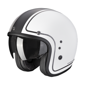 Scorpion Belfast Evo Retrol Matt White-Silver Jet Helmet