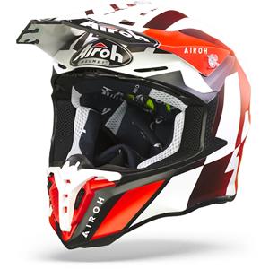 Airoh Twist 2.0 Lift Red White Offroad Helmet