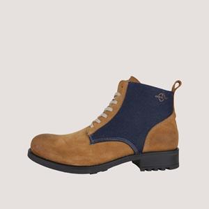 Helstons Deville Leather Armalith Gold Blue Shoes