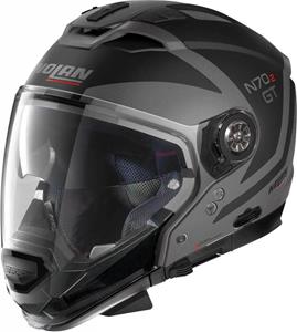 Nolan N70-2 GT Glaring N-Com 046 Flat Lava Grey Black Multi Helmet