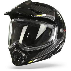 Scorpion ADX-2 Camino Black-Silver-Neon Yellow Adventure Helmet