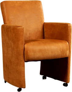 ShopX Leren eetkamerfauteuil elegant 593, 120+ kleuren leer, in keukenstoelen