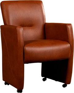 ShopX Leren eetkamerfauteuil pleasure 683, 120+ kleuren leer, in keukenstoelen